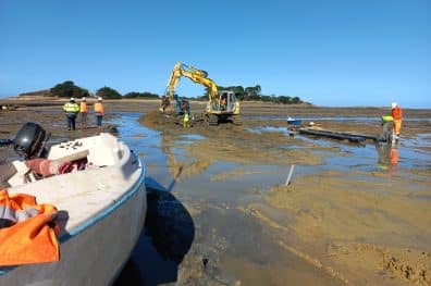 Pré-raccordement à la fibre optique de l’Île Callot