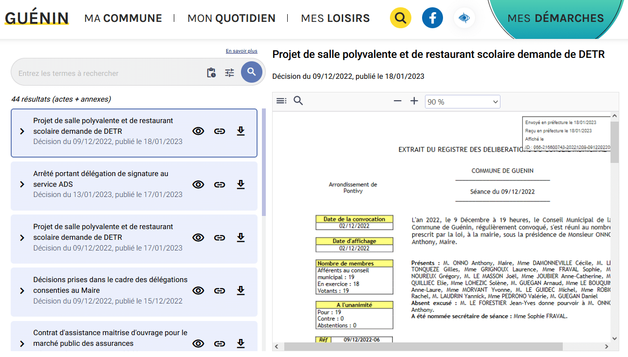 Le nouveau design de la publication des actes
