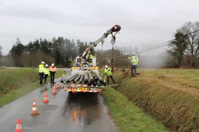 Tempête Ciaran : dommage sur le réseau de fibre optique
